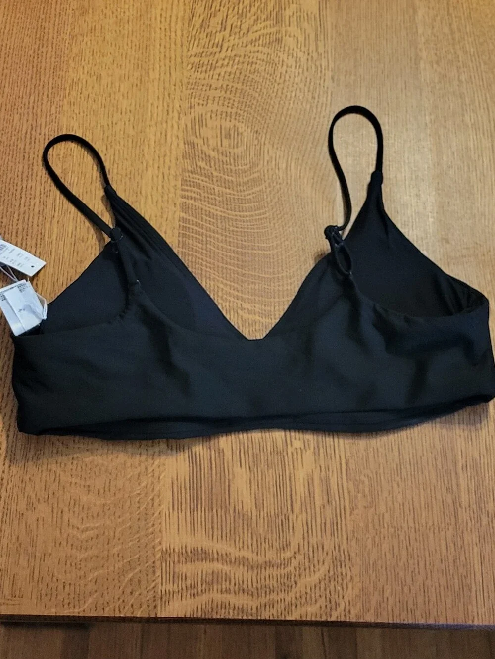 J. Crew Classic Sculpt Lana Bikini Top - black